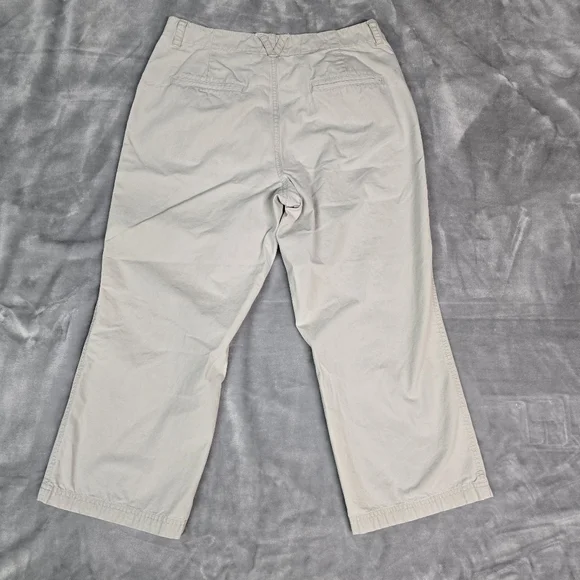 Columbia Off White Cropped Capris Womens Size 10 - Picture 2 of 9